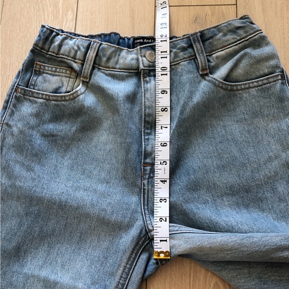 Frank and Oak High Rise Tapered Light Wash Jeans Size 27 - Picture 9 of 10